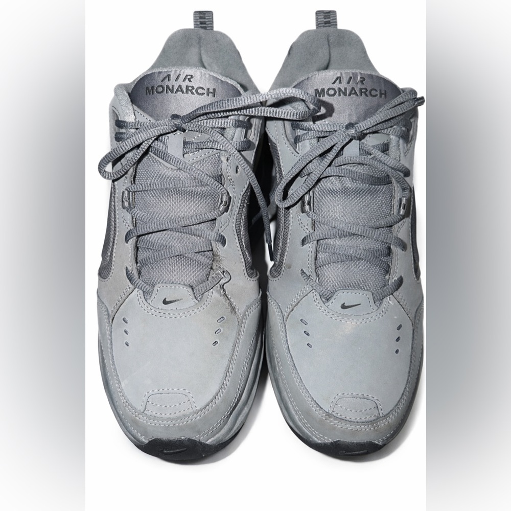 Nike Air Monarch IV Gray Walking Shoes Mens 11.5 4E Wide Dad Shoes 416355-003